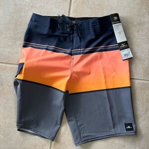 O'Neill Men's Orange and Gray Board Shorts